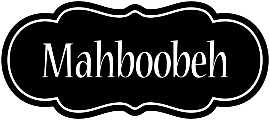 Mahboobeh welcome logo