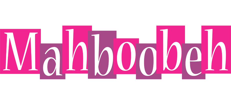 Mahboobeh whine logo