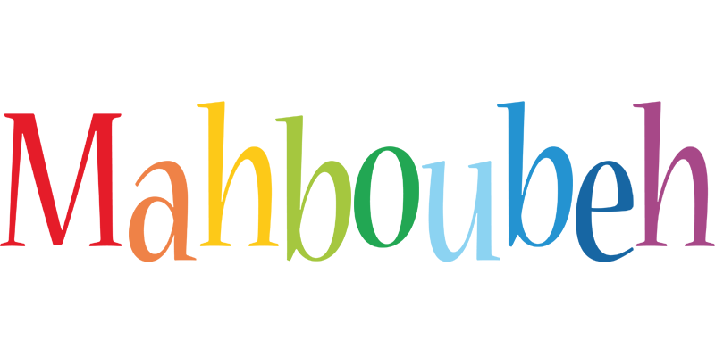 Mahboubeh birthday logo