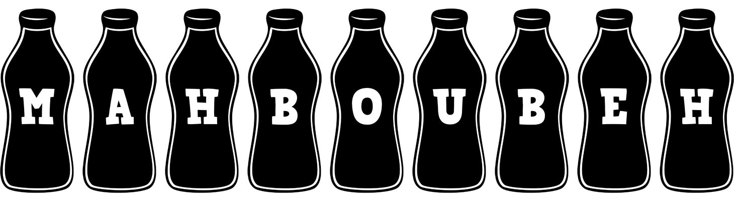 Mahboubeh bottle logo