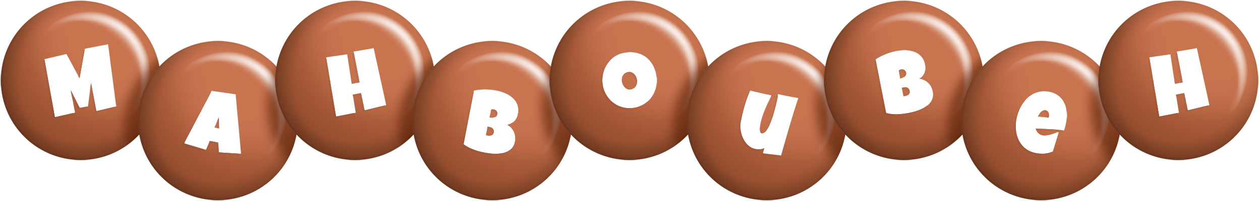 Mahboubeh candy-brown logo