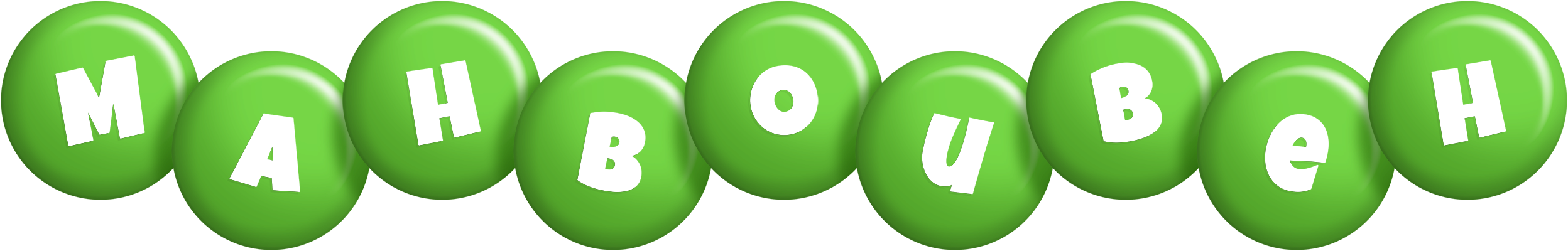 Mahboubeh candy-green logo