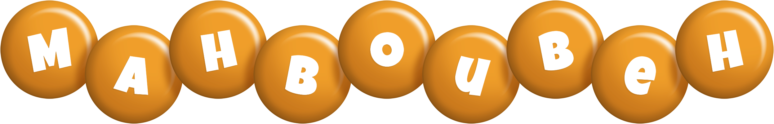 Mahboubeh candy-orange logo