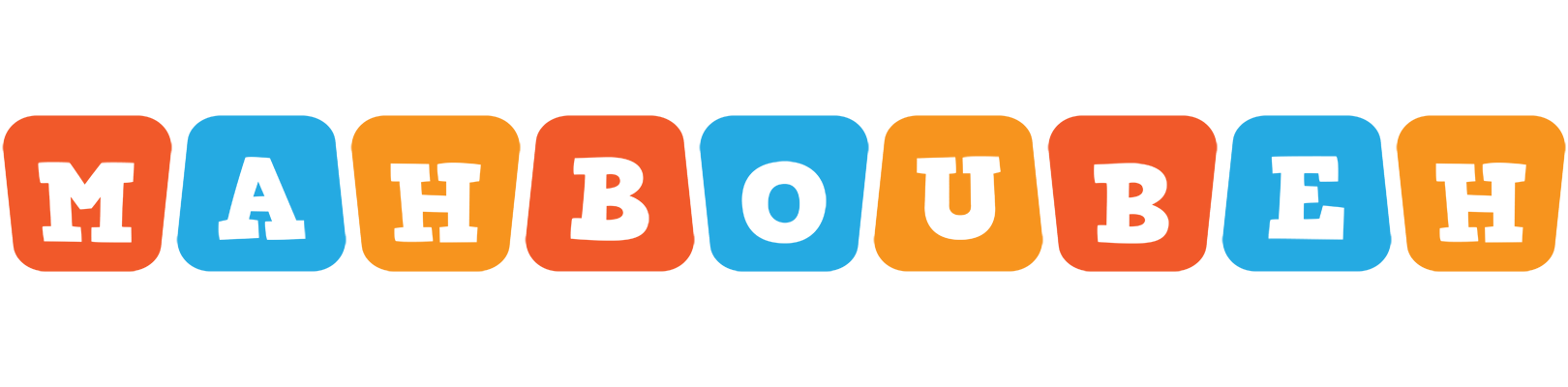Mahboubeh comics logo