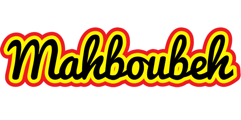 Mahboubeh flaming logo