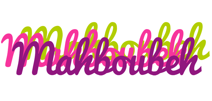Mahboubeh flowers logo