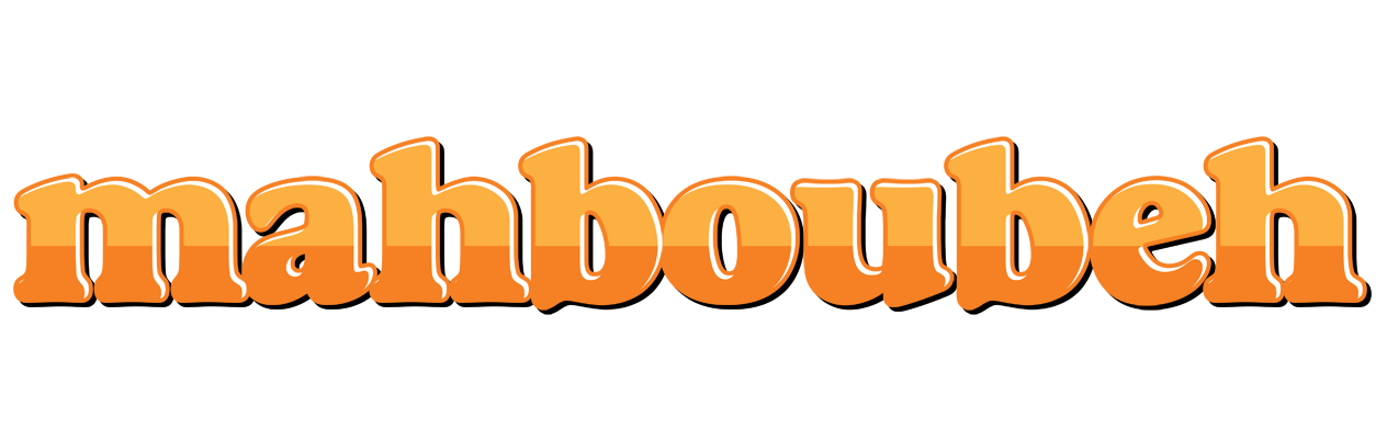 Mahboubeh orange logo