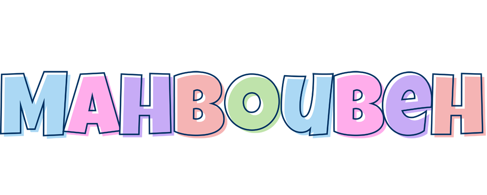 Mahboubeh pastel logo