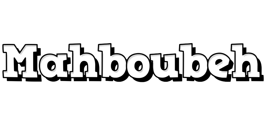 Mahboubeh snowing logo