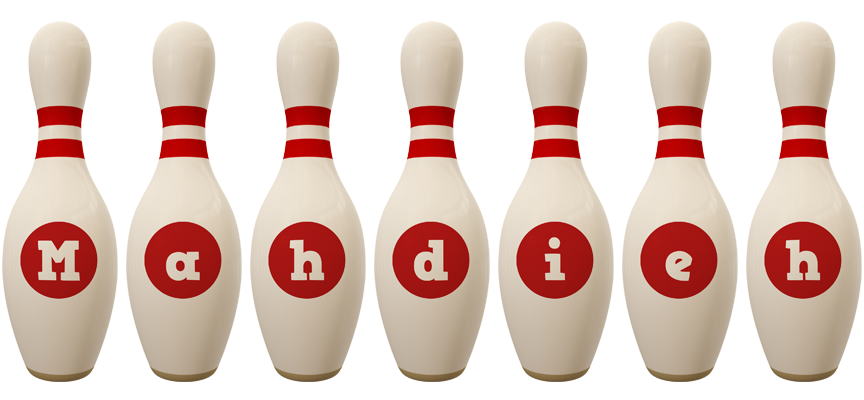 Mahdieh bowling-pin logo