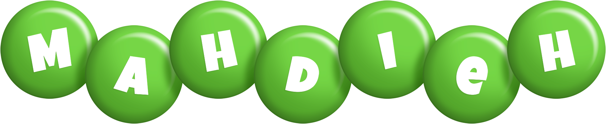 Mahdieh candy-green logo