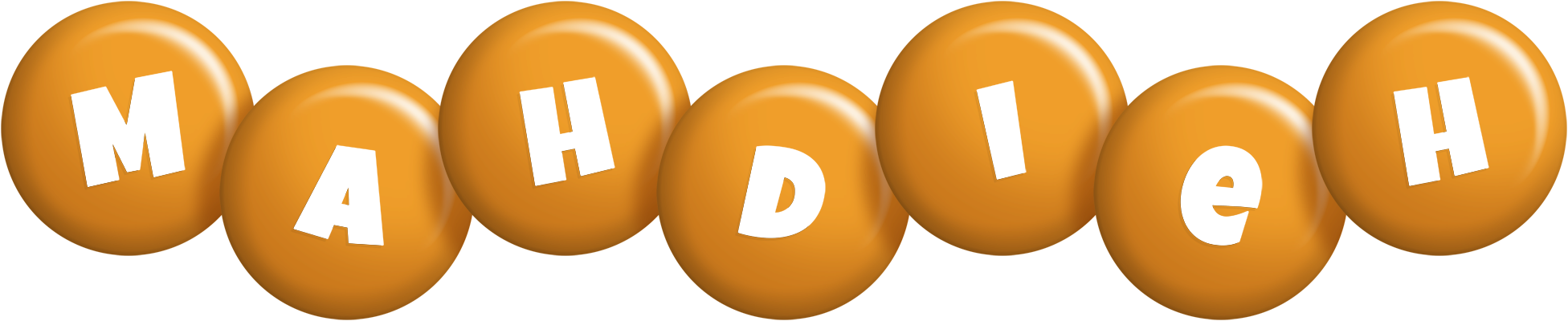Mahdieh candy-orange logo