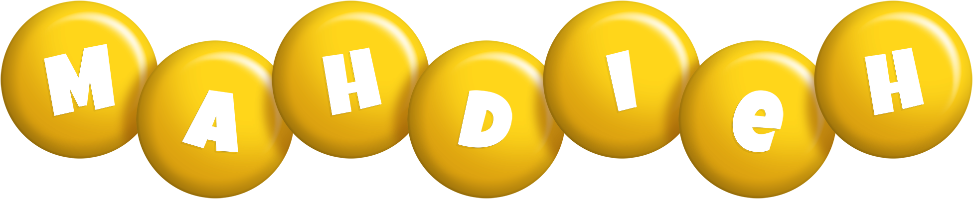 Mahdieh candy-yellow logo