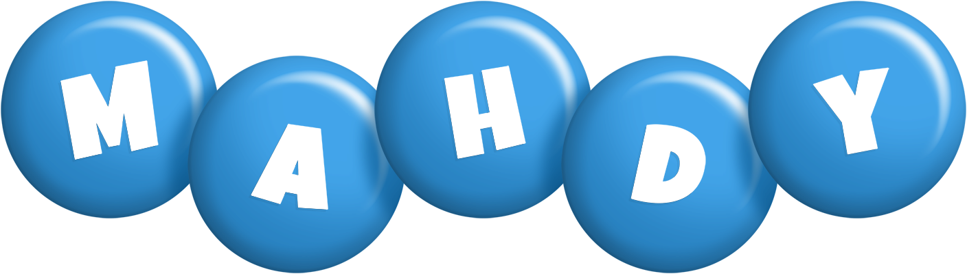 Mahdy candy-blue logo