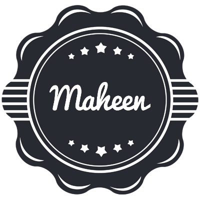 Maheen badge logo