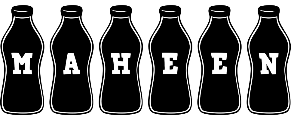 Maheen bottle logo