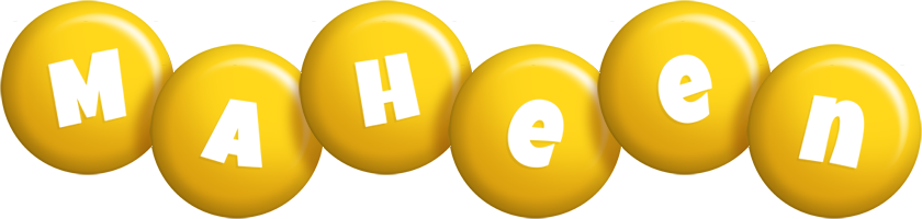 Maheen candy-yellow logo