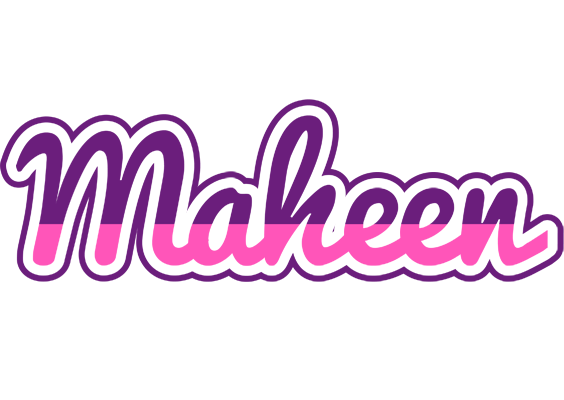 Maheen cheerful logo