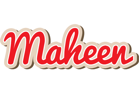 Maheen chocolate logo