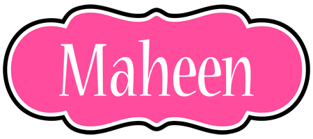 Maheen invitation logo