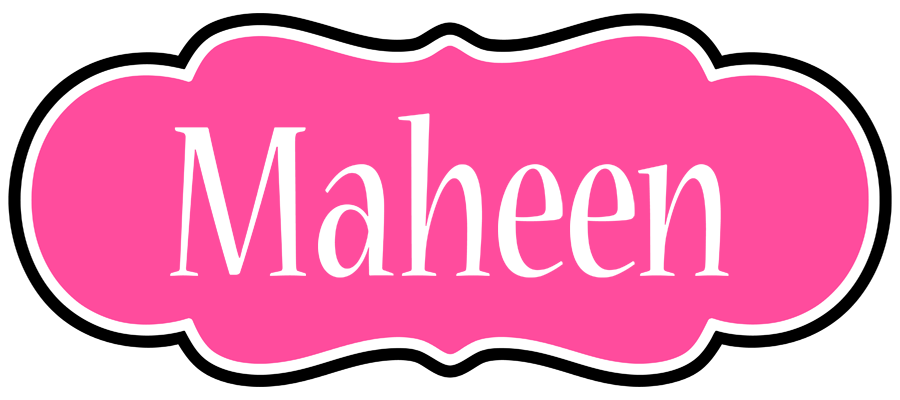 Maheen invitation logo