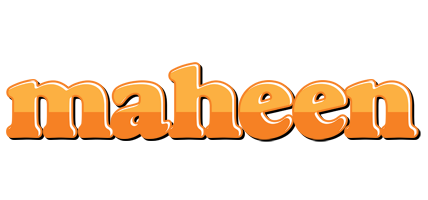 Maheen orange logo