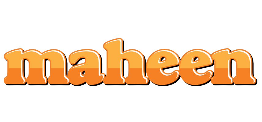 Maheen orange logo