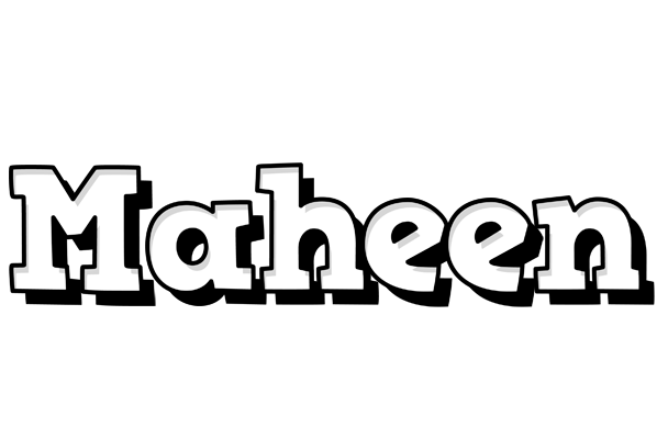 Maheen snowing logo