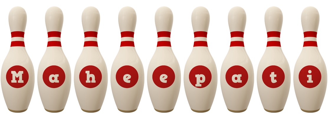 Maheepati bowling-pin logo
