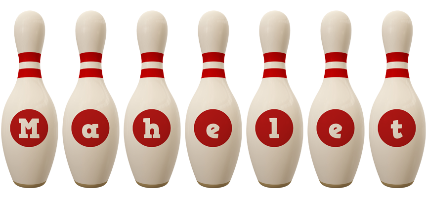 Mahelet bowling-pin logo