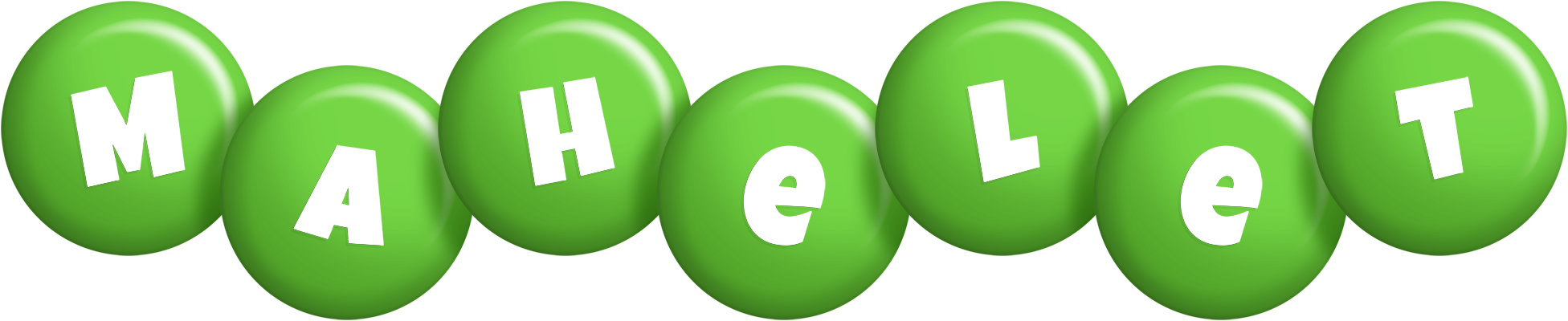 Mahelet candy-green logo