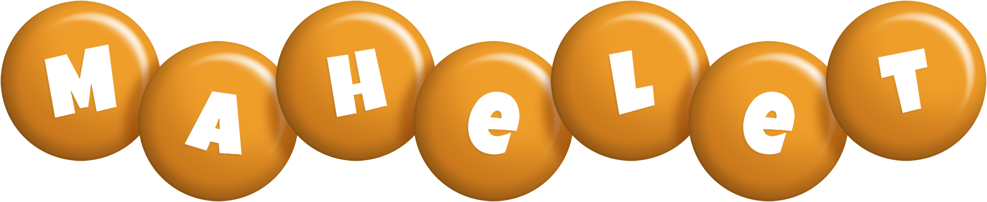 Mahelet candy-orange logo