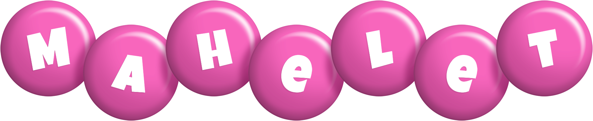 Mahelet candy-pink logo