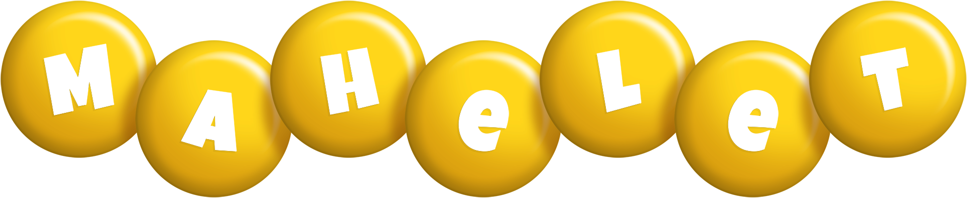 Mahelet candy-yellow logo