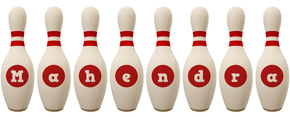 Mahendra bowling-pin logo