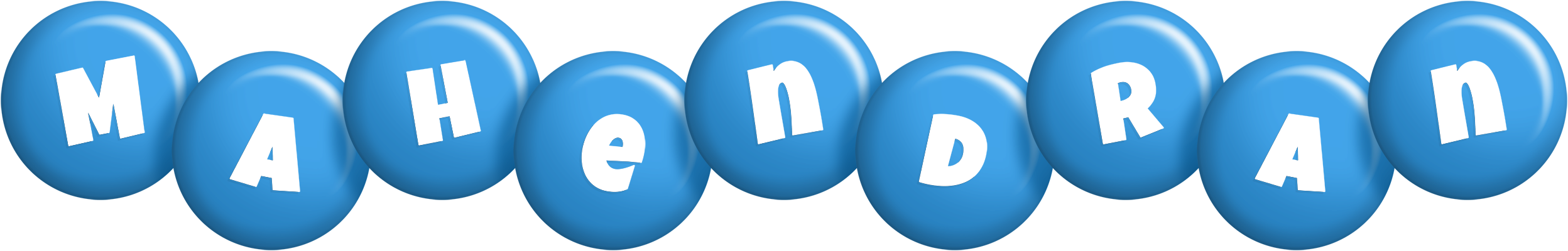 Mahendran candy-blue logo