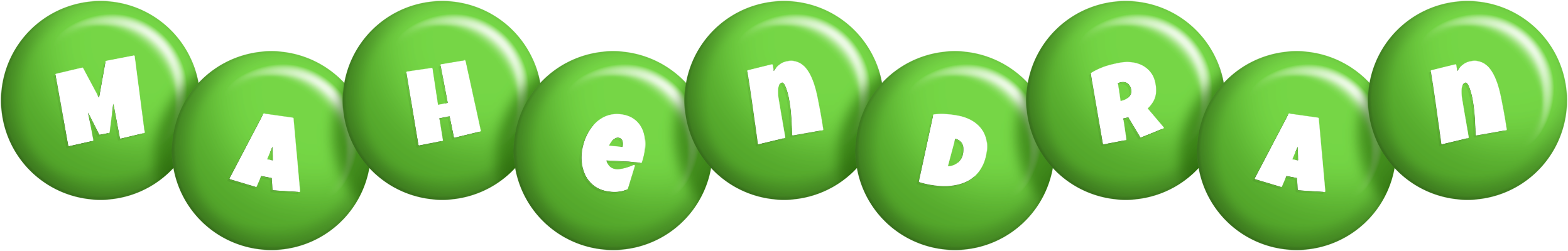 Mahendran candy-green logo