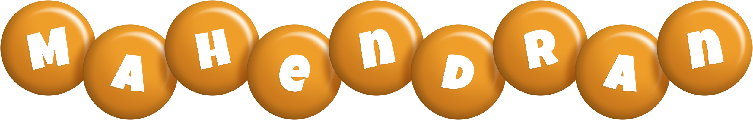 Mahendran candy-orange logo