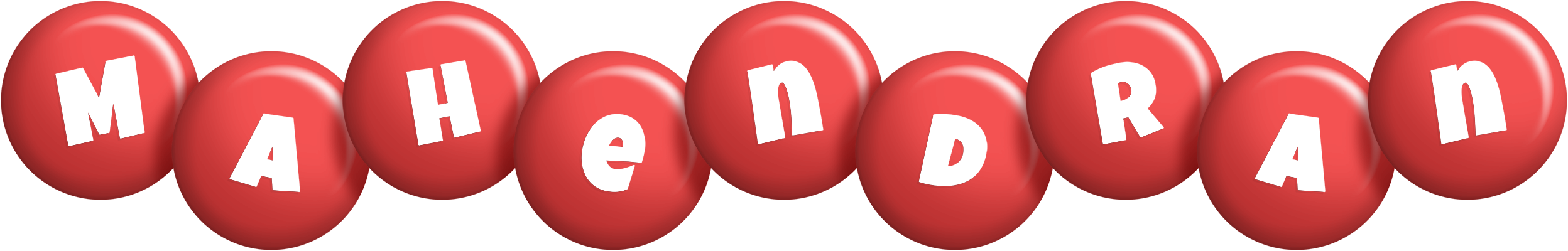 Mahendran candy-red logo
