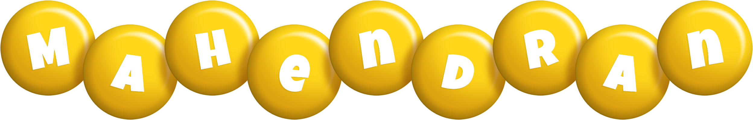 Mahendran candy-yellow logo