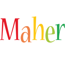 Maher birthday logo