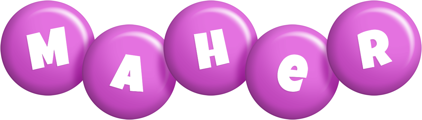 Maher candy-purple logo