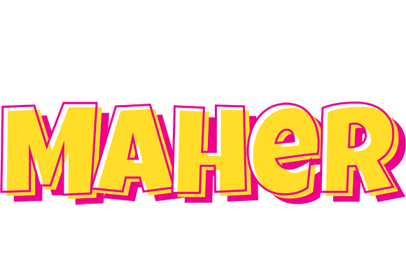Maher kaboom logo