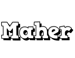Maher snowing logo