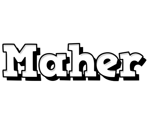 Maher snowing logo