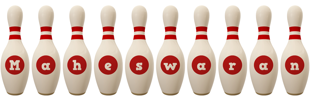 Maheswaran bowling-pin logo