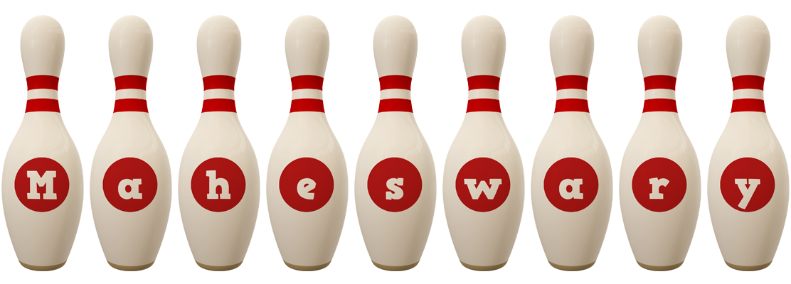 Maheswary bowling-pin logo
