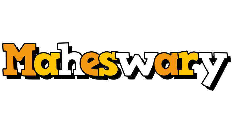 Maheswary cartoon logo