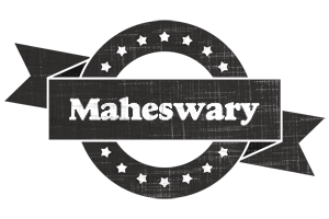 Maheswary grunge logo