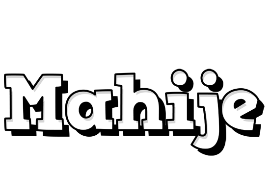 Mahije snowing logo
